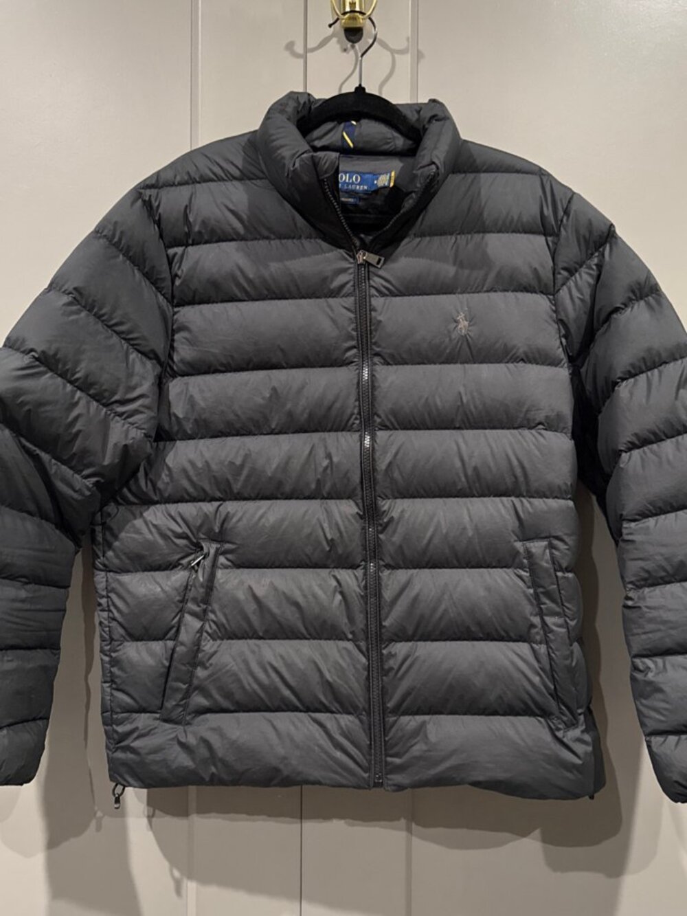 Polo Ralph Lauren Men’s 75% Down 25% Duck Feathers Puffer Jacket Black Medium